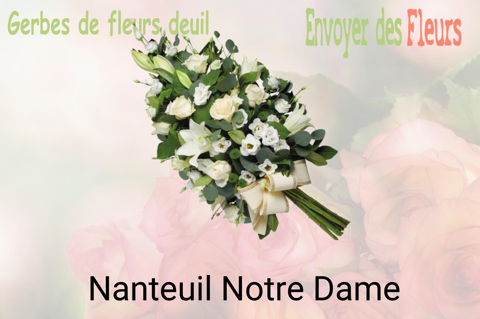 Gerbe de fleurs de deuil livrée à Nanteuil-Notre-Dame